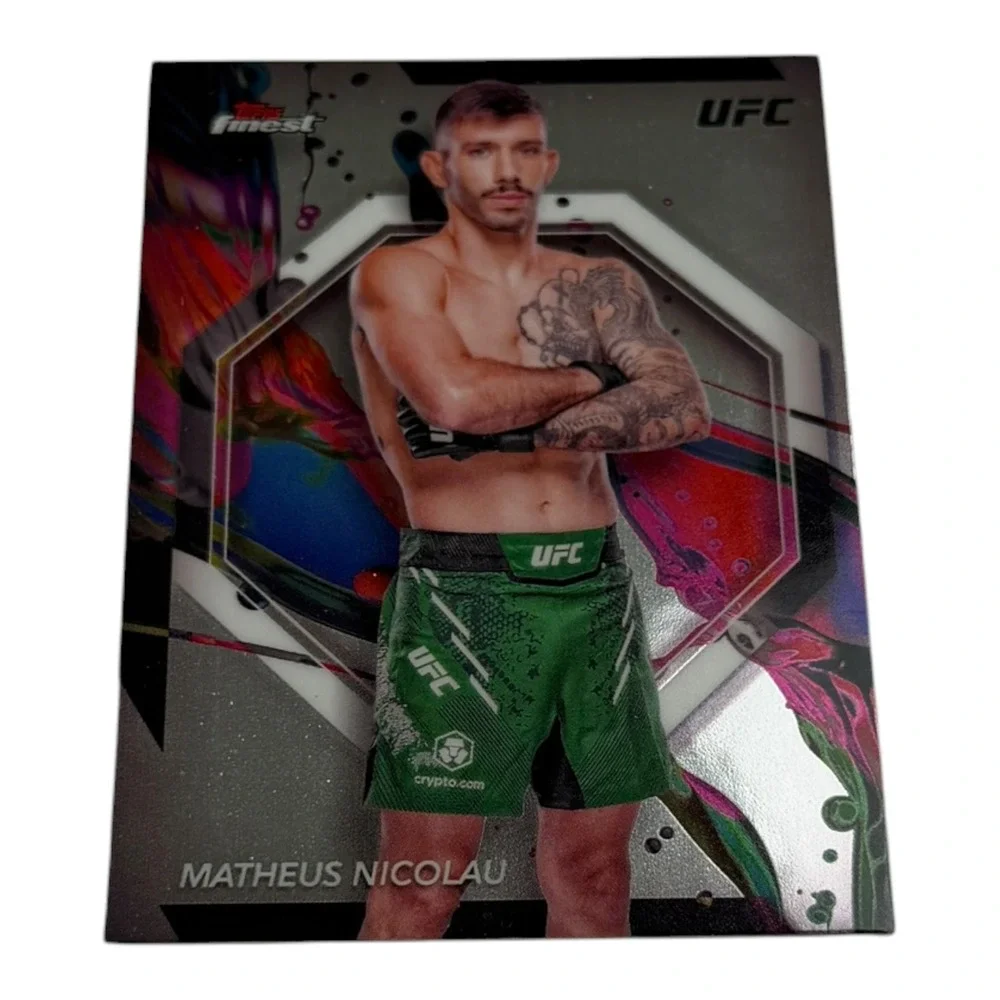2024 Topps Finest UFC Matheus Nicolau Common Card 99 Flyweight MMA Brazil
